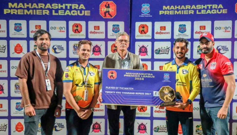 Eagle Nashik Titans MPL 2025 Match at MCA Stadium Eagle Nashik Titans thrash PBG Kolhapur Tuskers by 8 wickets.